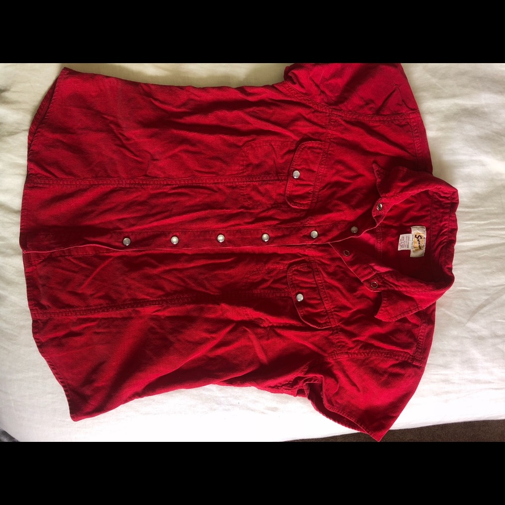 Vintage Snap Button Blouse